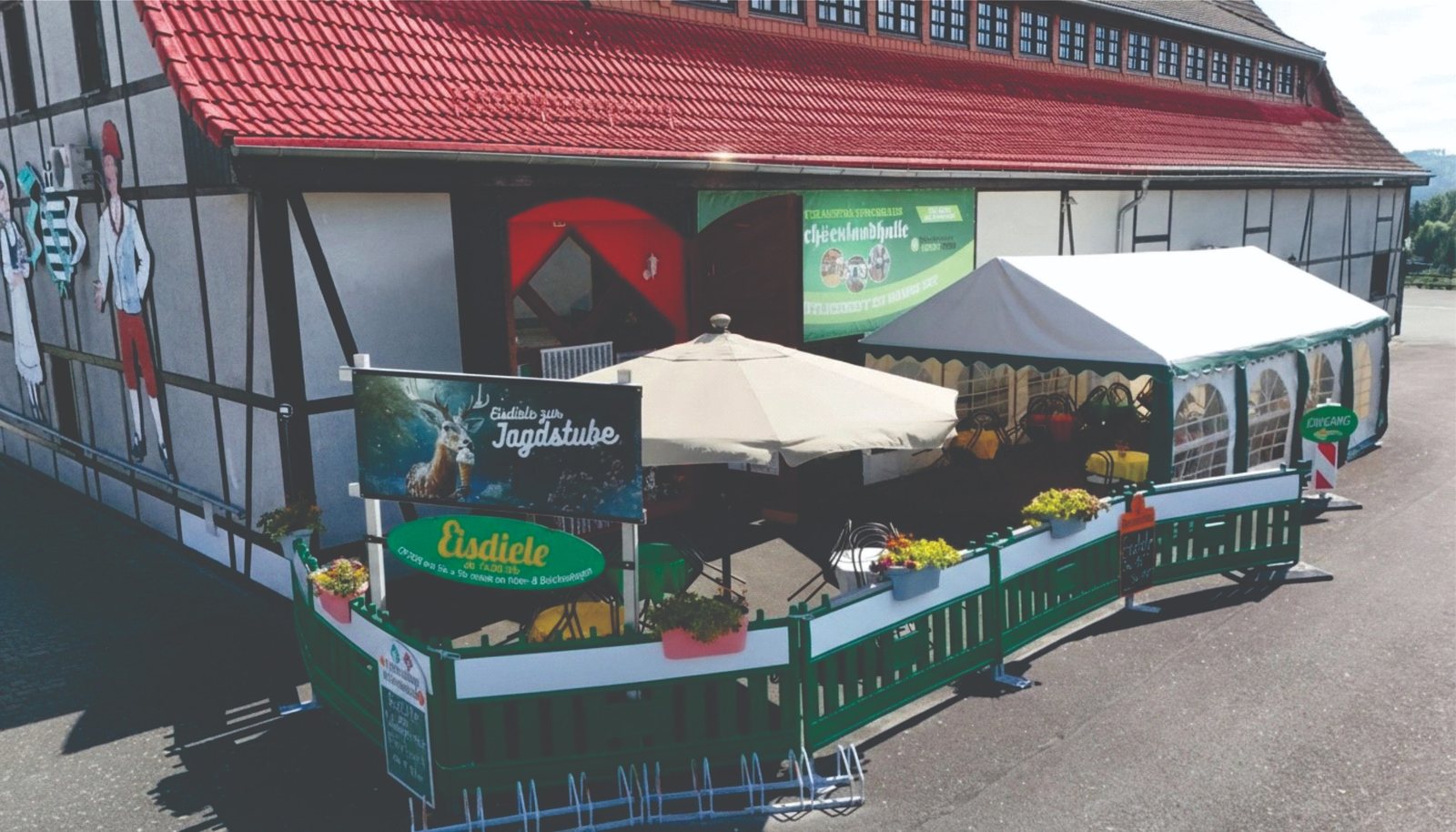 Eisdiele au�en